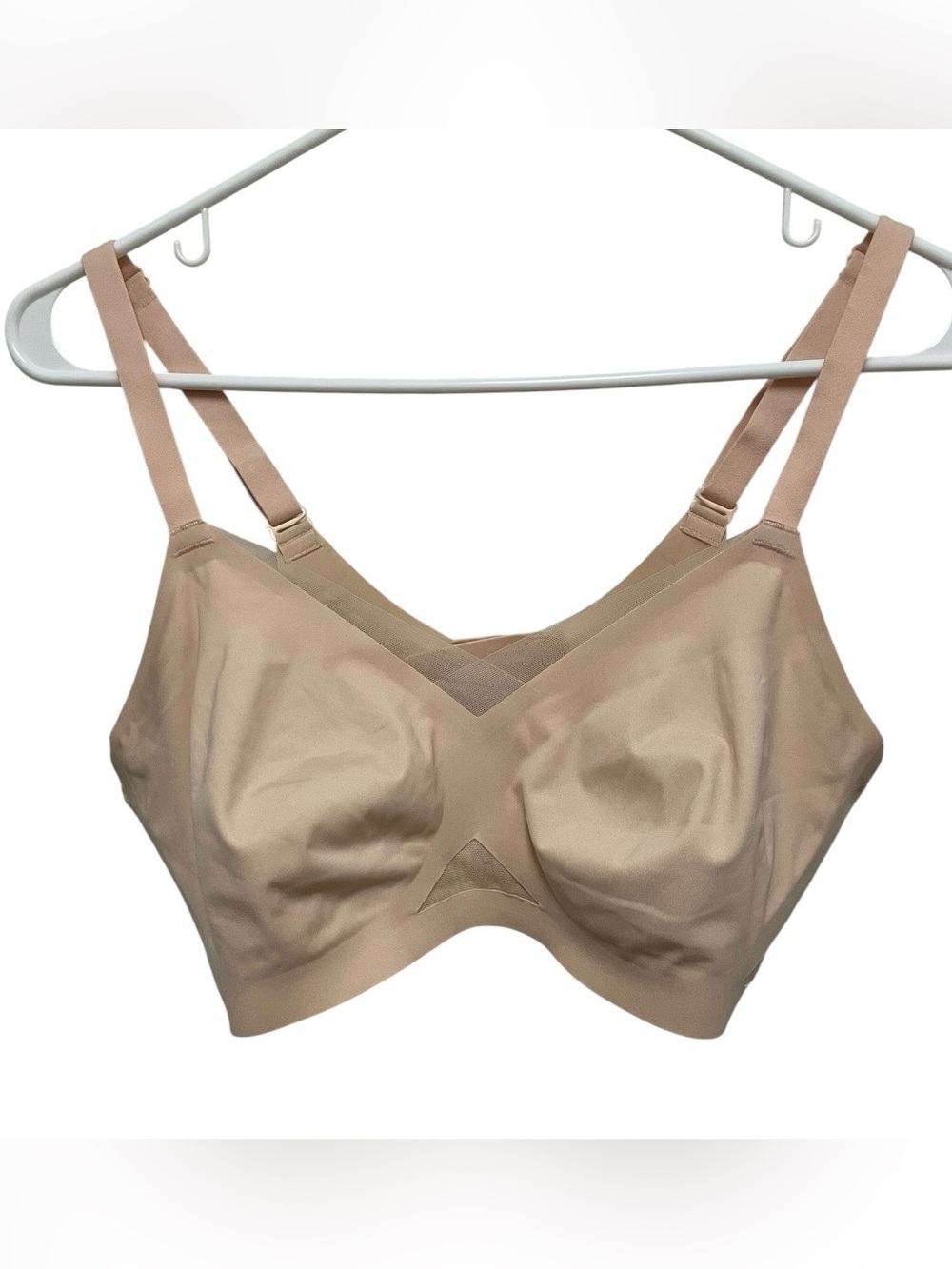 Honeylove crossover bra beige